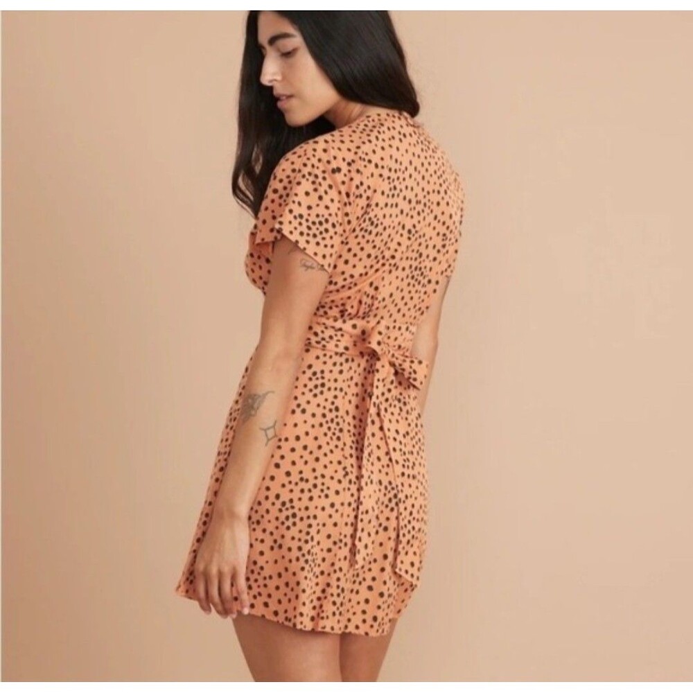Marine Layer Camilla Cheetah Print A-Line Mini Dress Size M Tencell Lyocell - Picture 13 of 13